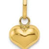 New 😍 14K Yellow Gold Polished 3-D Puffed Heart Charm by Belk & Co. 🔔