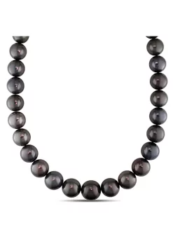 Budget 😀 14-17MM Graduated Tahitian Cultured Pearl Necklace with 14K White Gold with Diamond Accent Ball Clasp by Belk & Co. ⌛ -DealsBelk & Co. Store Belk 36751