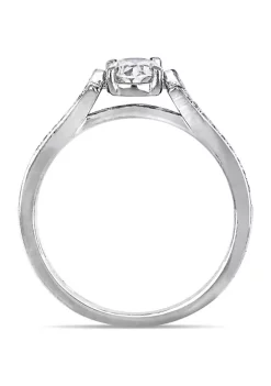 Top 10 🤩 4/5 ct. t.w. Diamond Oval Engagement Ring in 14k White Gold by Belk & Co. ❤️ -DealsBelk & Co. Store Belk 36753