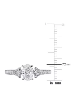 Top 10 🤩 4/5 ct. t.w. Diamond Oval Engagement Ring in 14k White Gold by Belk & Co. ❤️ -DealsBelk & Co. Store Belk 36754