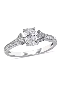 Top 10 🤩 4/5 ct. t.w. Diamond Oval Engagement Ring in 14k White Gold by Belk & Co. ❤️ -DealsBelk & Co. Store Belk 36756