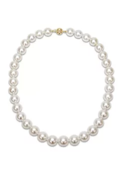 Wholesale 😉 10-13MM South Sea Pearl Graduated 18" Strand Necklace with 14k Yellow Gold Clasp by Belk & Co. 👍 -DealsBelk & Co. Store Belk 36808