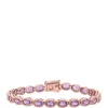 Best reviews of ⌛ 9.2 ct. t.w. Amethyst Infinity Bracelet in 14K Rose Gold by Belk & Co. 💯