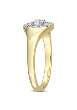Flash Sale ✔️ 1/4 ct. t.w. Diamond Ring in 10K Yellow Gold by Belk & Co. 🎉 -DealsBelk & Co. Store Belk 36865