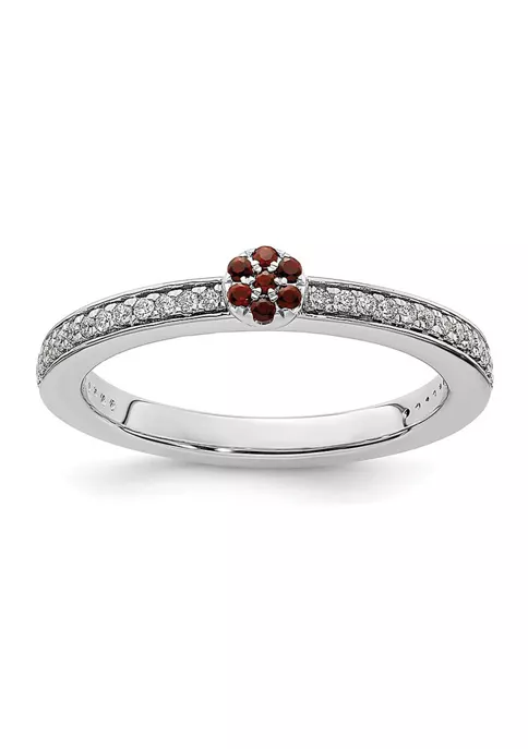 Deals ๐ฅ 1/10 ct. t.w. Garnet and 1/8 ct. t.w. Diamond Stackable Expressions Ring in 14K Gold by Belk & Co. ๐งจ 6 Deals ๐ฅ 1/10 ct. t.w. Garnet and 1/8 ct. t.w. Diamond Stackable Expressions Ring in 14K Gold by Belk & Co. ๐งจ - Image 6
