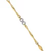 Promo 😍 14K Two-Tone Polished Infinity 7.5-Inch Bracelet by Belk & Co. 🤩