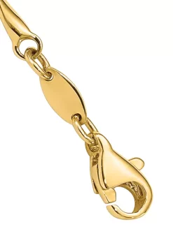 Promo 😍 14K Two-Tone Polished Infinity 7.5-Inch Bracelet by Belk & Co. 🤩 -DealsBelk & Co. Store Belk 36887