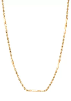 Brand new 🔥 Hollow Tube Station Necklace in 10K Yellow Gold by Belk & Co. 🔥 -DealsBelk & Co. Store Belk 36898