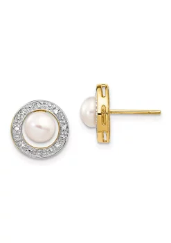 Coupon ๐ 0.056 ct. t.w. Diamond with Rhodium 5-6mm Semi-round Freshwater Cultured Pearl Earrings in 14K Yellow Gold by Belk & Co. ๐งจ 9 Coupon ๐ 0.056 ct. t.w. Diamond with Rhodium 5-6mm Semi-round Freshwater Cultured Pearl Earrings in 14K Yellow Gold by Belk & Co. ๐งจ -DealsBelk & Co. Store Belk 36904