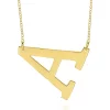 Outlet ❤️ 14k Yellow Gold Horizontal A Necklace by Belk & Co. ⭐