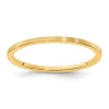 Discount 😍 14K Gold 1.2mm Flat Satin Stackable Band by Belk & Co. 💯