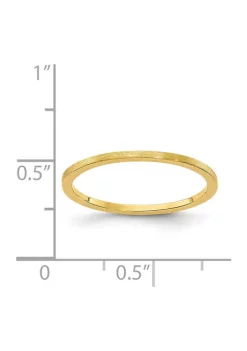 Discount 😍 14K Gold 1.2mm Flat Satin Stackable Band by Belk & Co. 💯 -DealsBelk & Co. Store Belk 36948