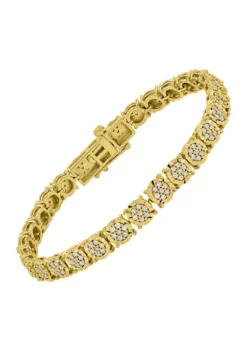 Flash Sale 🥰 1 ct. t.w. Diamond Tennis Bracelet in Gold Over Sterling Silver by Belk & Co. ✨ -DealsBelk & Co. Store Belk 3697
