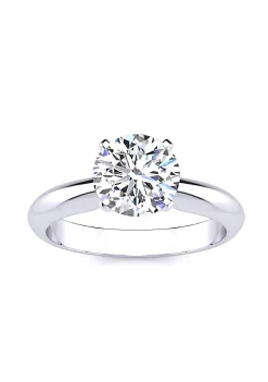 Promo 🎁 Lab Created 1 Carat Lab Grown Diamond Solitaire Ring In 14K Yellow Gold by Belk & Co. 👍 -DealsBelk & Co. Store Belk 37052