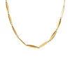 Cheap 😀 Elongated Plain Link Necklace in 14K Yellow Gold by Belk & Co. ✔️