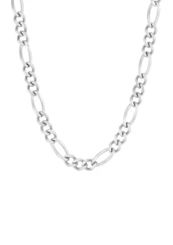 Coupon 🎉 Stainless Steel 11 Millimeter Figaro Chain Necklace, 24 Inch by Belk & Co. 🎁 -DealsBelk & Co. Store Belk 3715