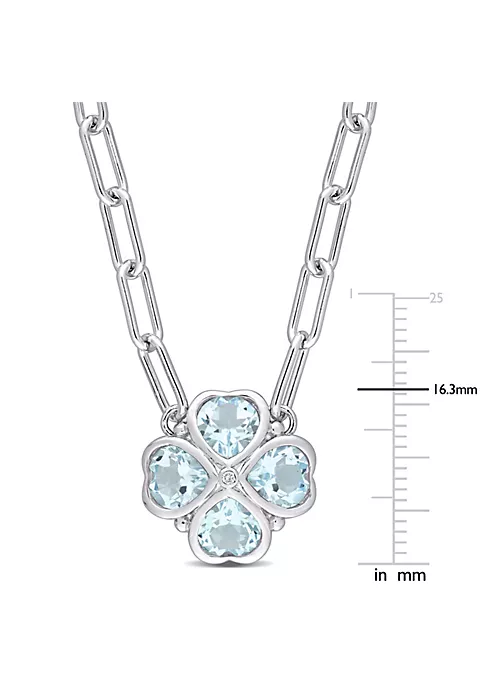 New ๐ฏ 2-Piece Set of 8.30 ct. t.g.w. Sky Blue Topaz and 1/10 ct. t.w. Diamond Earrings and Pendant with Chain in Sterling Silver by Belk & Co. ๐ 3 New ๐ฏ 2-Piece Set of 8.30 ct. t.g.w. Sky Blue Topaz and 1/10 ct. t.w. Diamond Earrings and Pendant with Chain in Sterling Silver by Belk & Co. ๐ - Image 3