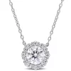 Best deal 🔥 Lab Created 1.53 ct. t.g.w. Created Moissanite-White Necklace With Chain Silver Length (inches): 20 by Belk & Co. 💯