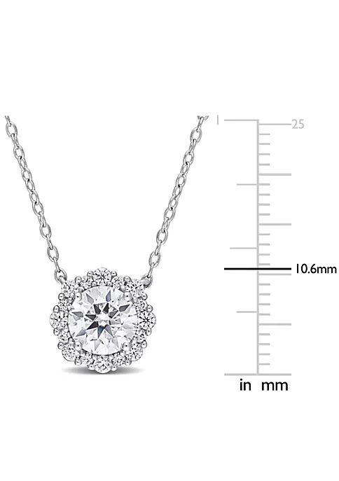 Best deal 🔥 Lab Created 1.53 ct. t.g.w. Created Moissanite-White Necklace With Chain Silver Length (inches): 20 by Belk & Co. 💯 3 Best deal 🔥 Lab Created 1.53 ct. t.g.w. Created Moissanite-White Necklace With Chain Silver Length (inches): 20 by Belk & Co. 💯 - Image 3