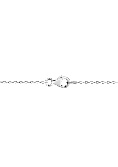 Best deal 🔥 Lab Created 1.53 ct. t.g.w. Created Moissanite-White Necklace With Chain Silver Length (inches): 20 by Belk & Co. 💯 4 Best deal 🔥 Lab Created 1.53 ct. t.g.w. Created Moissanite-White Necklace With Chain Silver Length (inches): 20 by Belk & Co. 💯 - Image 4