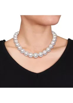 Cheap ❤️ 14-17MM Graduated South Sea Cultured Pearl Necklace with 14K White Gold Diamond Ball Clasp by Belk & Co. 😍 -DealsBelk & Co. Store Belk 37255