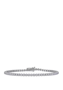 New 😉 2.25 ct. t.w. Diamond Classic Tennis Bracelet in 14K White Gold by Belk & Co. 🎉 -DealsBelk & Co. Store Belk 37315