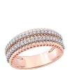 Cheap 😉 1/2 ct. t.w. Diamond Double Row Eternity Ring in 14K Rose Gold by Belk & Co. 🔥