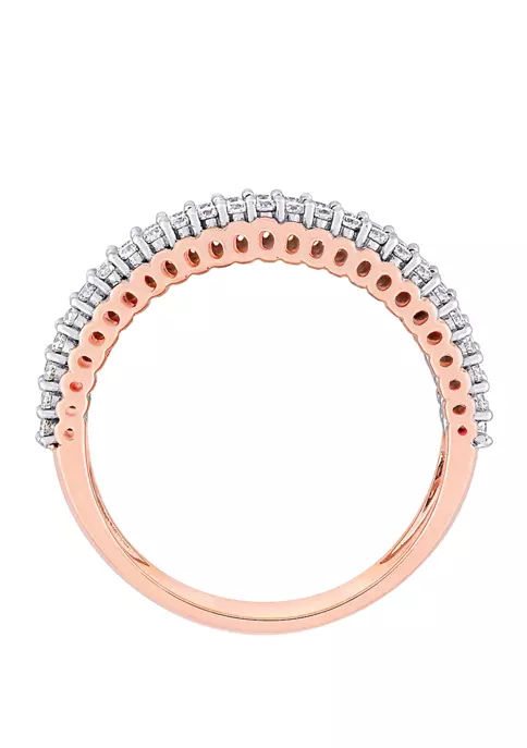 Cheap ๐ 1/2 ct. t.w. Diamond Double Row Eternity Ring in 14K Rose Gold by Belk & Co. ๐ฅ 3 Cheap ๐ 1/2 ct. t.w. Diamond Double Row Eternity Ring in 14K Rose Gold by Belk & Co. ๐ฅ - Image 3