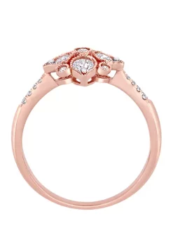 Deals 😍 1/2 ct. t.w. Diamond Geometric Engagement Ring in 14K Rose Gold by Belk & Co. 👏 -DealsBelk & Co. Store Belk 37341