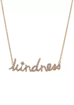 Wholesale ❤️ 1/5 ct. t.w. Diamond "Kindness" Necklace in 14K Yellow Gold by Belk & Co. ❤️