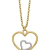 Best Pirce 🌟 14K Yellow Gold with Rhodium Plated Heart in Heart Necklace by Belk & Co. 👏
