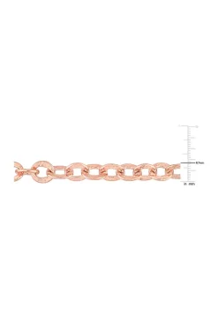 Outlet 👏 18k Rose Gold Plated Sterling Silver Fancy Rolo Chain Necklace by Belk & Co. 🧨 -DealsBelk & Co. Store Belk 37408