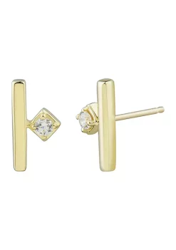 Top 10 😉 1/10 ct. t.w. Diamond Earring in 10K Yellow Gold by Belk & Co. 💯