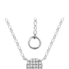Deals ✨ 1/10 ct. t.w. Diamond Pavé Circle Disc Necklace in Sterling Silver by Belk & Co. 👍