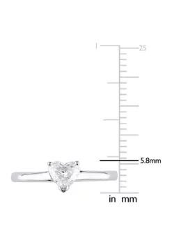 Top 10 👏 1/2 CT TW Heart-Cut Diamond Solitaire Engagement Ring in 14k White Gold by Belk & Co. ❤️ -DealsBelk & Co. Store Belk 37564