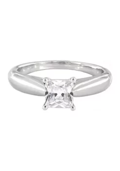 Best Sale 🧨 1 ct. t.w. Lab Created Diamond Ring in 14K White Gold by Belk & Co. 🔥