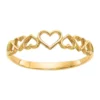 Flash Sale 🔥 14K Yellow Gold Hearts Ring by Belk & Co. 🔥