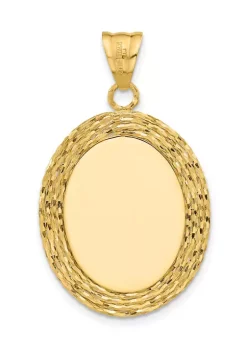 Brand new 🎁 14K Yellow Gold Diamond Cut Natural Shell Portrait Cameo Pendant by Belk & Co. 🥰 -DealsBelk & Co. Store Belk 37607