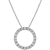 Best Pirce 👏 1/10 ct. t.w. Diamond Round Pendant Necklace in Sterling Silver by Belk & Co. 🛒