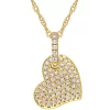 Brand new 🔥 1/4 ct. t.w. Diamond Heart Pendant with Chain in 14K Yellow Gold by Belk & Co. 🛒
