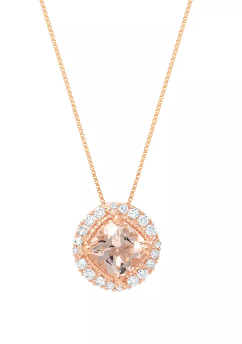 Coupon ๐ 1 ct. t.w. Morganite and 1/8 ct. t.w. Diamond Pendant Necklace in 10K Rose Gold by Belk & Co. ๐ 1 Coupon ๐ 1 ct. t.w. Morganite and 1/8 ct. t.w. Diamond Pendant Necklace in 10K Rose Gold by Belk & Co. ๐