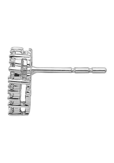 Brand new ๐ 1/2 ct. t.w. Lab Grown Diamond Heart Earrings in 14K White Gold by Belk & Co. ๐ฏ 3 Brand new ๐ 1/2 ct. t.w. Lab Grown Diamond Heart Earrings in 14K White Gold by Belk & Co. ๐ฏ - Image 3