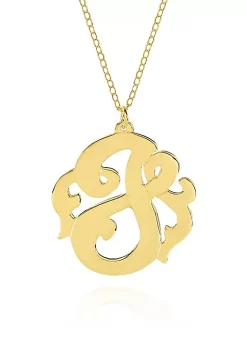 Cheap 🧨 14k Yellow Gold J Monogram Necklace by Belk & Co. ⭐