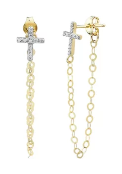 Best reviews of 🎉 1/10 ct. t.w. Diamond Earrings in 10K Yellow Gold by Belk & Co. 💯