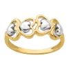 Wholesale ⌛ 14K Two Tone 4 Heart Row Ring by Belk & Co. ✨