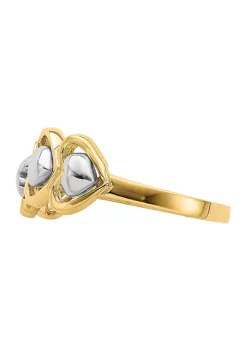 Wholesale ⌛ 14K Two Tone 4 Heart Row Ring by Belk & Co. ✨ -DealsBelk & Co. Store Belk 37688