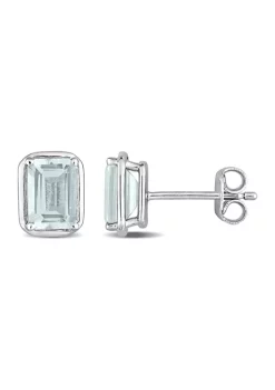 Hot Sale ๐งจ 1.90 ct. t.g.w. Aquamarine Bezel Style Emerald Cut Stud Earrings in Sterling Silver by Belk & Co. ๐ 11 Hot Sale ๐งจ 1.90 ct. t.g.w. Aquamarine Bezel Style Emerald Cut Stud Earrings in Sterling Silver by Belk & Co. ๐ -DealsBelk & Co. Store Belk 37738