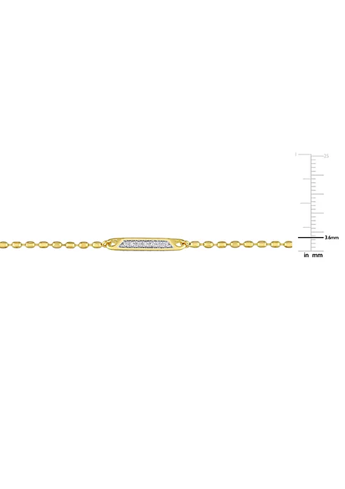 Top 10 π― Lab Created 4/5 ct. t.g.w. Created White Sapphire Bar Necklace in Yellow Plated Sterling Silver by Belk & Co. π 3 Top 10 π― Lab Created 4/5 ct. t.g.w. Created White Sapphire Bar Necklace in Yellow Plated Sterling Silver by Belk & Co. π - Image 3