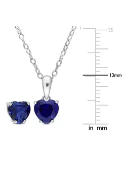 Discount ๐ Lab Created 2-Piece Set of 2.70 ct. t.g.w. Created Blue Sapphire Earrings and Pendant with Chain in Sterling Silver by Belk & Co. โจ 7 Discount ๐ Lab Created 2-Piece Set of 2.70 ct. t.g.w. Created Blue Sapphire Earrings and Pendant with Chain in Sterling Silver by Belk & Co. โจ -DealsBelk & Co. Store Belk 37795