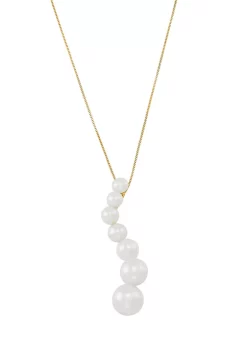 Cheap 😉 Pearl Necklace in 14K Yellow Gold by Belk & Co. ⭐ -DealsBelk & Co. Store Belk 37809